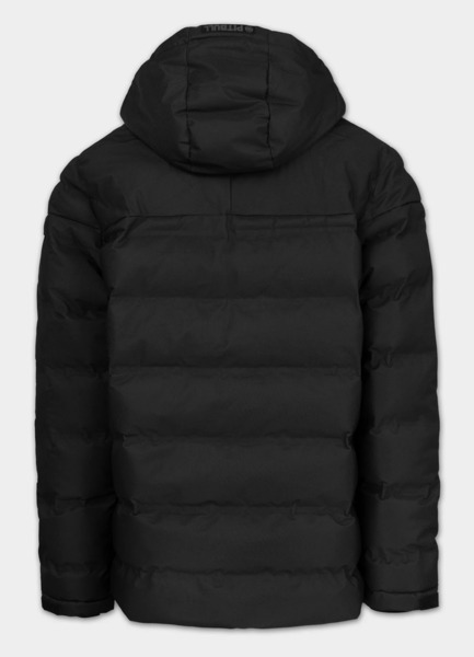 Kurtka zimowa pikowana z kapturem PIT BULL "STANFORD" - czarny