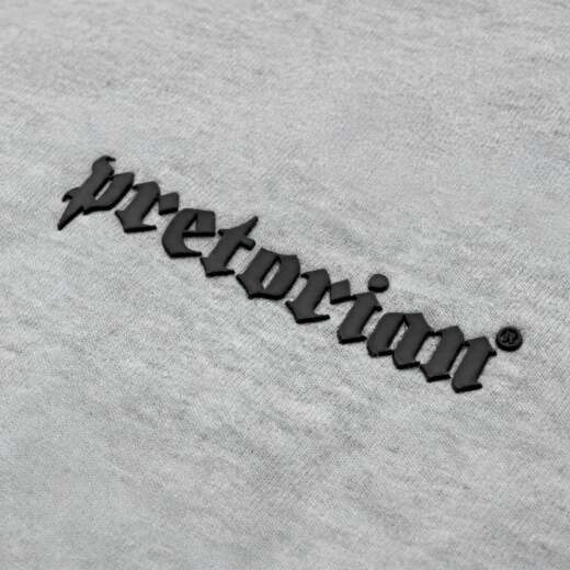 Spodnie dresowe Pretorian "Logo 3D black" ściągacz - szare
