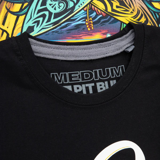 Koszulka męska PIT BULL "SURFDOG" - czarna