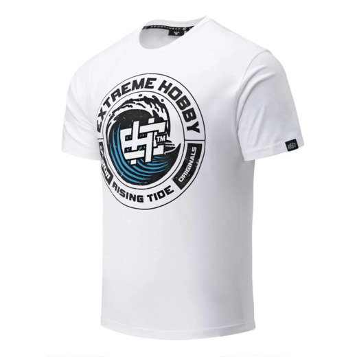 Koszulka T-shirt męski Extreme Hobby "WAVE" - biały