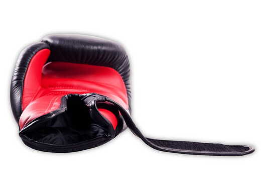 Top King boxing gloves "SUPER" TKBGSV "SUPER" (black / red palm) "K"