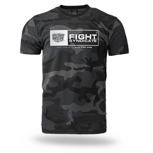 Koszulka T-shirt Dobermans Aggressive "FIGHT SYNDICATE TS420" - camo szary
