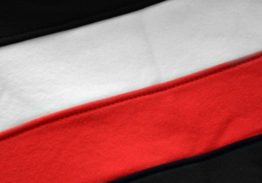 Patriotic sweatshirt with a hood, black stripes Aquila &quot;Polska&quot;