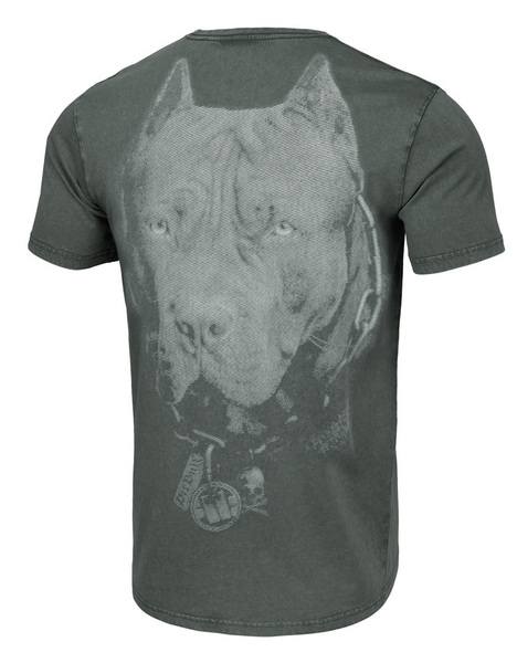 PIT BULL Denim Washed "Born In 1989" T-shirt - graphite