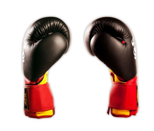  RĘKAWICE BOKSERSKIE TOP KING TKBGSA "SUPER AIR" (523) (black/red/yellow) "K"