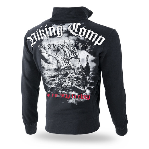 Bluza rozpinana Dobermans Aggressive "Viking Comp BCZ300" - czarna