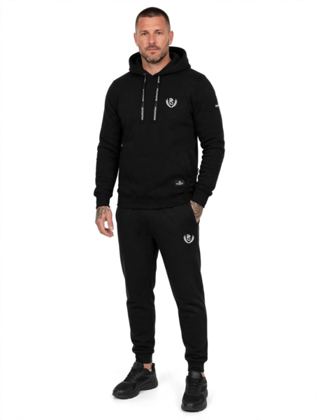Pretorian "PS 3D white" hoodie - black