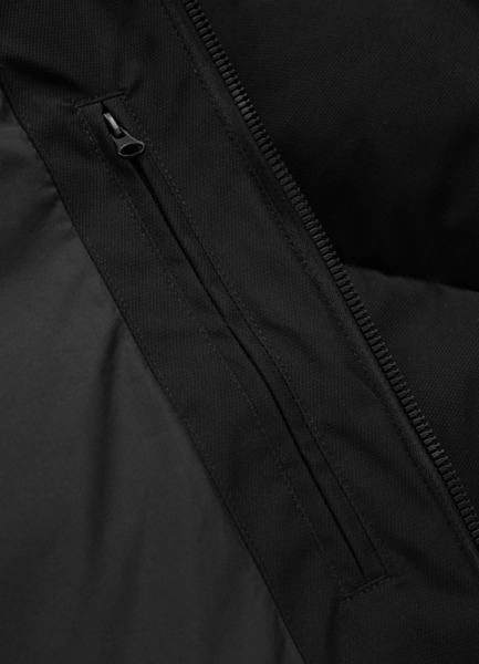 PIT BULL "Patton" Quilted Hooded Vest - Black