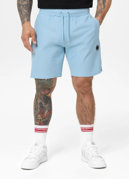 Spodenki szorty dresowe PIT BULL "PIQUE ROCKEY" - błękitne