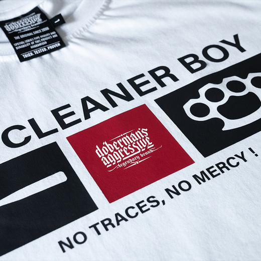 Dobermans Aggressive "CLEANER BOY" TS396 T-shirt - white