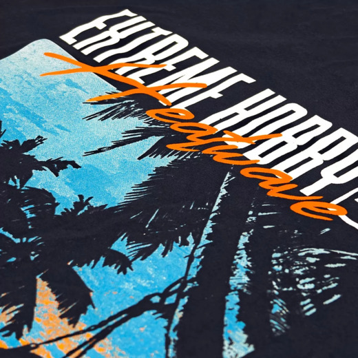 Koszulka T-shirt męski Extreme Hobby "HEATWAVE" - granatowy