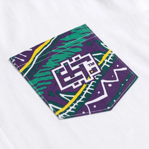 Koszulka T-shirt męski Extreme Hobby "PATTERN POCKET" - biały