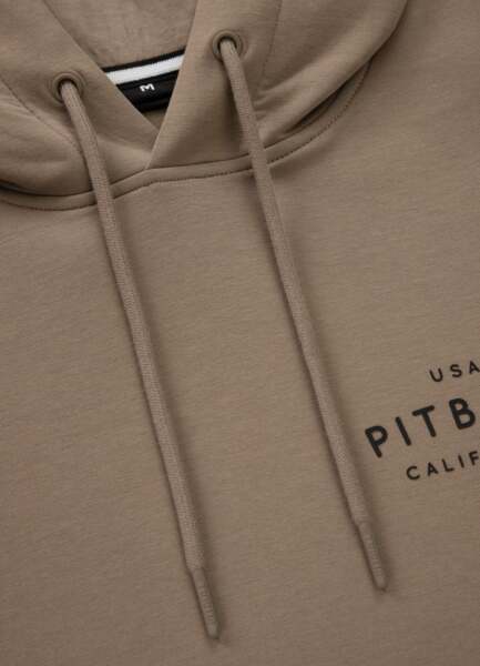Bluza męska z kapturem PIT BULL "SAMPSON" - piaskowy
