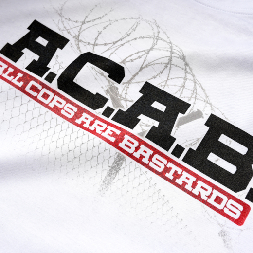 Koszulka Extreme Adrenaline "ACAB CONFRONTATION" - biała