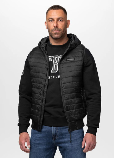 Bezrękawnik z kapturem PIT BULL "HOFER" - czarny