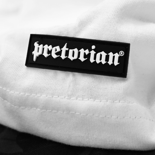 T-shirt Pretorian "Black Camo Strap" - white