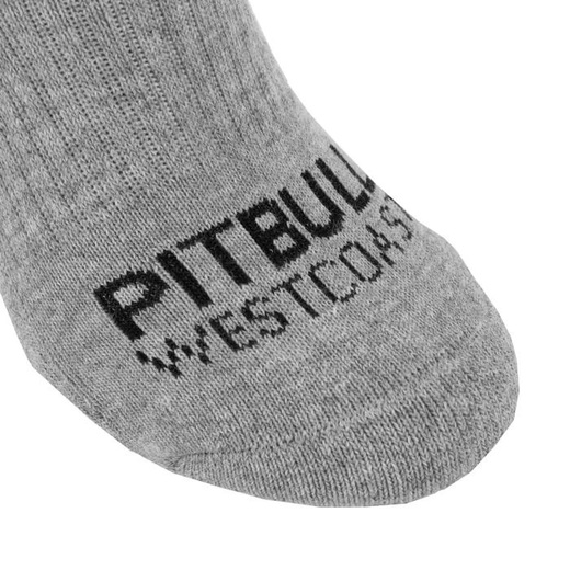 Thick PIT BULL &quot;Crew&quot; TNT Thick socks 3 pack - gray