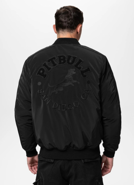 PIT BULL &quot;MANOLITO&quot; transitional baseball jacket - black/black