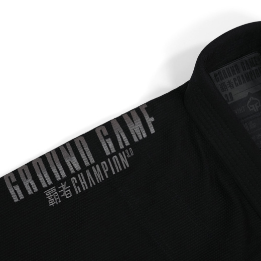 Kimono / Gi for BJJ Ground Game "Champion 3.0" - shadow black