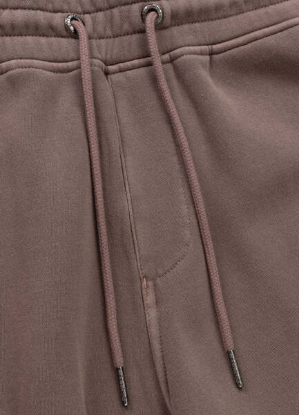 Men's sweat shorts WASHED PIT BULL "LANCASTER II" - burgundy