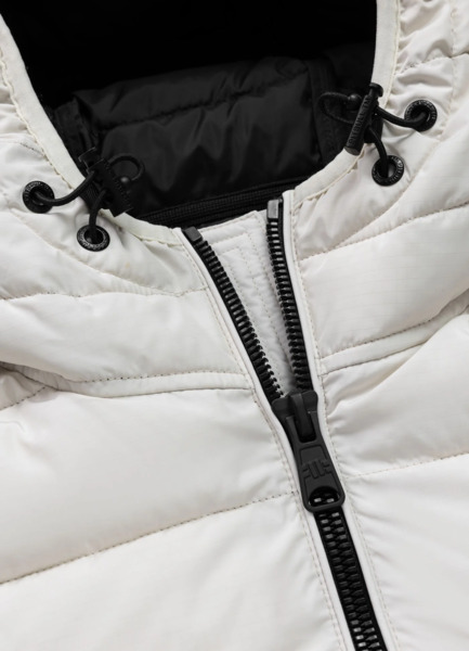 PIT BULL "SEACOAST III" quilted winter jacket with hood - white