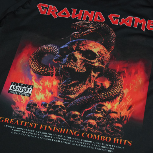 Rashguard GROUND GAME "INFERNO" krótki rękaw