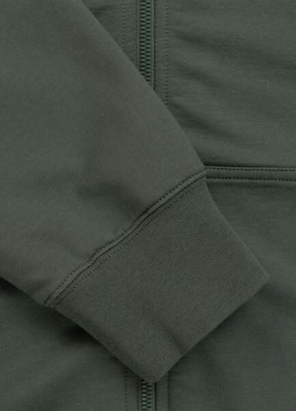 PIT BULL "SMALL LOGO NUGGET" Zip-Up Hoodie - Dark Green