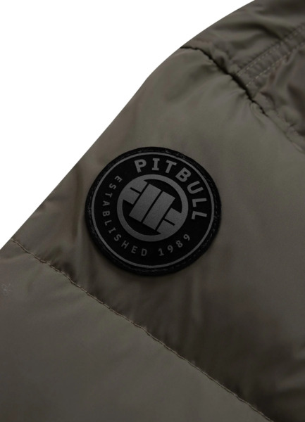 Kurtka zimowa męska z kapturem PIT BULL "GOPHER" - oliwkowy