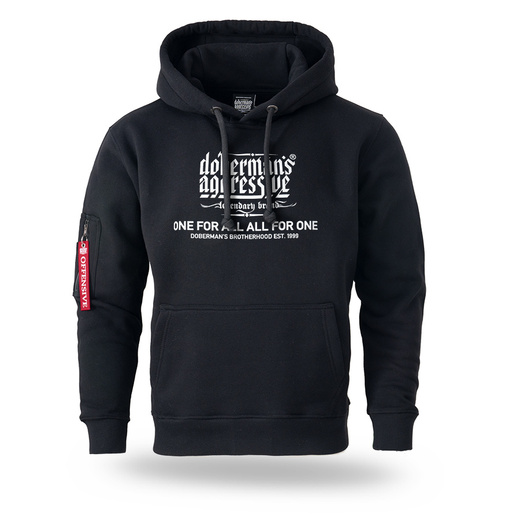 Bluza z kapturem Dobermans Aggressive "LEGANCY BKK403" - czarna