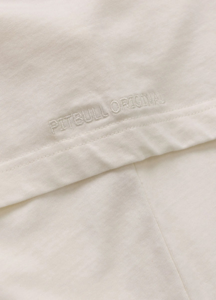 PIT BULL Men&#39;s Loose Fit T-Shirt &quot;SKULL LOGO&quot; - White