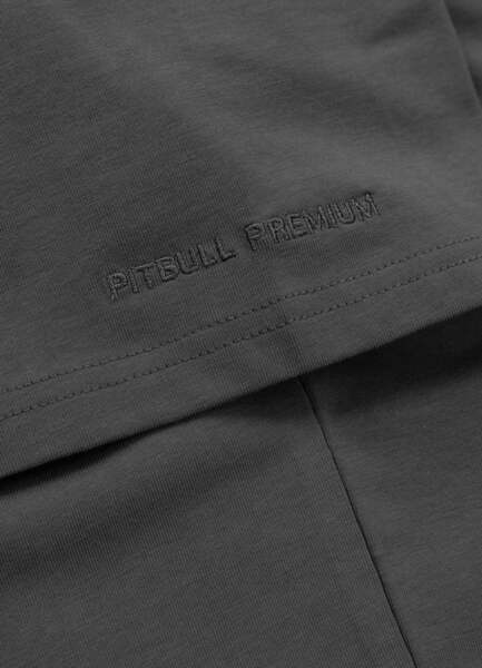 Koszulka męska PIT BULL Slim Fit "MINIMAL" - grafitowy