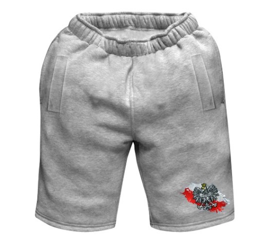 Aquila cotton shorts &quot;Orzeł&quot; - gray