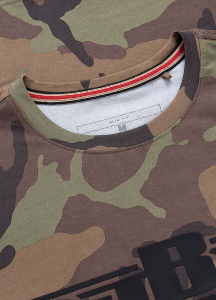Koszulka PIT BULL slim fit "Classic Boxing" - woodland camo
