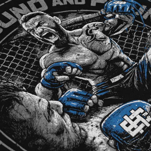 Koszulka T-shirt Extreme Hobby "MIXED MARTIAL ARTS" - czarny