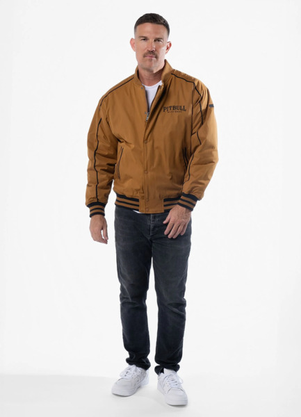 Kurtka przejściowa bejsbolówka PIT BULL "RADFORD" - miodowy