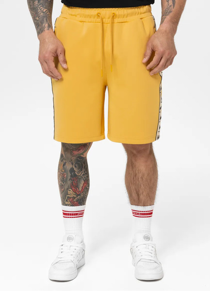 Spodenki szorty dresowe PIT BULL "POWERS" - żółte