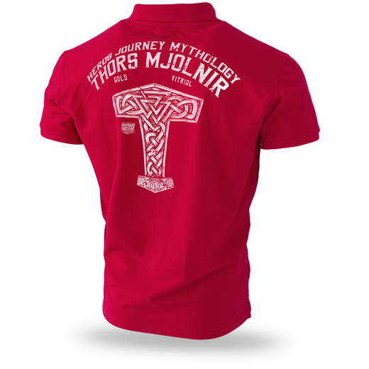 Dobermans Aggressive Polo T-shirt "MJOLNIR II TSP275" - red