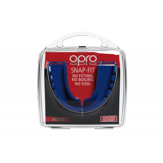 Ochraniacz na zęby Opro Snap Fit - niebieski