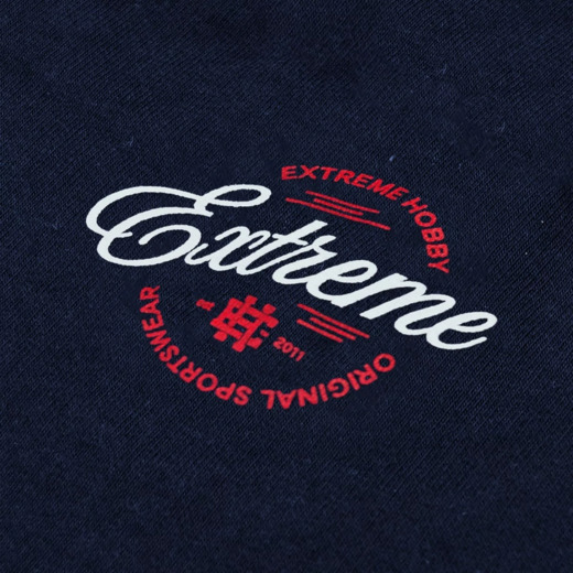 Extreme Hobby "CLUSTER" Zip-Up Sweatshirt - Navy Blue