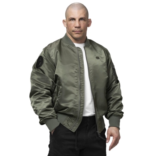 Kurtka bomberka przejściowa PIT BULL "MA-1 AKRON" - oliwkowy