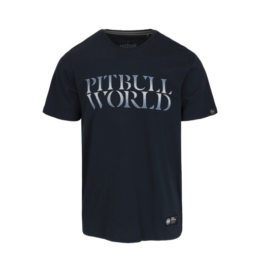 PIT BULL "WORLD" men's t-shirt - navy blue