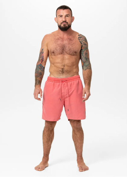 PIT BULL &quot;BALFOUR&quot; men&#39;s swimming shorts - salmon