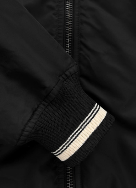 Kurtka przejściowa bejsbolówka PIT BULL "DETROIT" - czarny