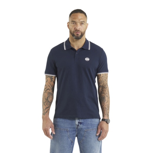 Koszulka Polo Pit Bull Pique Stripes Regular - granatowa