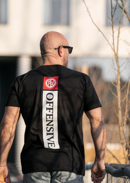 T-shirt Dobermans Aggressive &quot;OFFENSIVE SPORTS&quot; TS367A - black