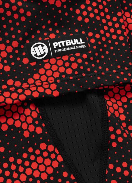 Rashguard PIT BULL "HEX CAMO HILLTOP" - czerwony