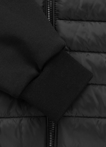 Kurtka hybrydowa przejściowa z kapturem PIT BULL "PALOMAR" - czarny