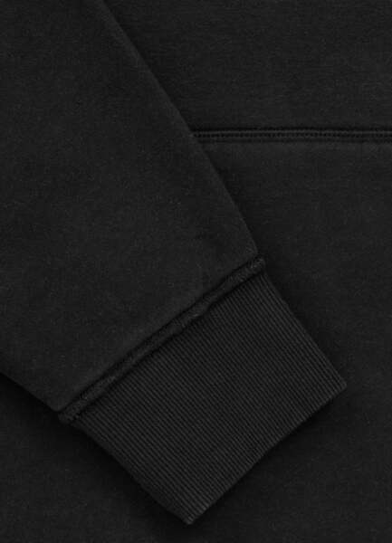 Bluza męska z kapturem washed PIT BULL "STRENGTH & RESPECT" - ciemny grafitowy