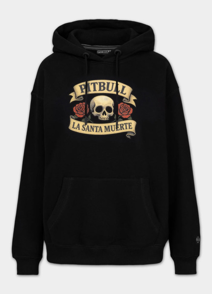 PIT BULL &quot;LA SANTA MUERTE&quot; Women&#39;s Hoodie - Black
