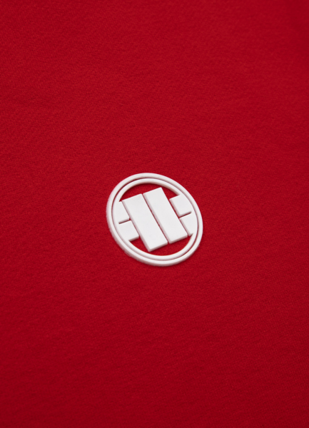 Bluza rozpinana z kapturem PIT BULL "Small Logo" '20 - czerwona